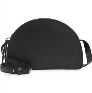 MADEWELL Half Moon Crossbody (Black)